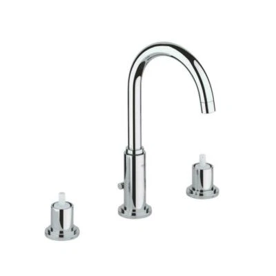 GROHE 2006900A 8" CHROME 2-HANDLE L-SIZE BATHROOM FAUCET 1.2 GPM with Handles