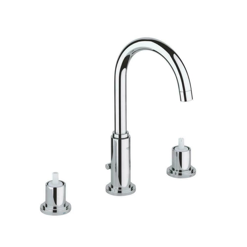 Grifo de baño GROHE 2006900A 8" CROMADO 2 MANIJAS TAMAÑO L 1,2 GPM con asas Foto 1 de 3