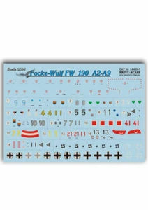 Print Scale 144-001 Maßstab 1:144 Decal für Flugzeug - Focke-Wulf FW 190 A2 - A9 - Bild 1 von 12