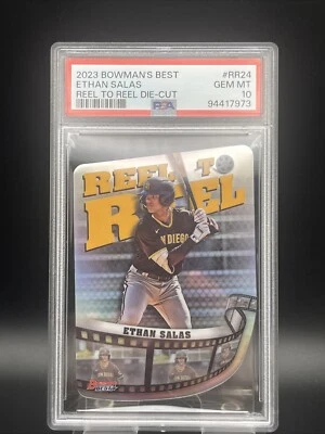 2023 Bowmans Best Reel To Reel Die Cut Ethan Salas PSA 10 - Image 1 of 2