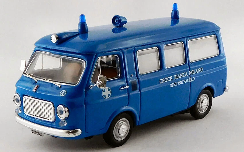 Model Car Van Ambulance rio Fiat 238 Cross White Milano diecast vintage - Image 1 of 1