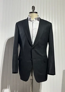 Paul Stuart Men's Wool Cashmere Sport Coat Blazer Gray Herringbone Size 41L - Picture 1 of 15