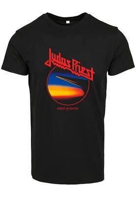 Merchcode Judas Priest Point Of Entry Anniversaire T-Shirt Haut Musique Homme - Image 1 of 2