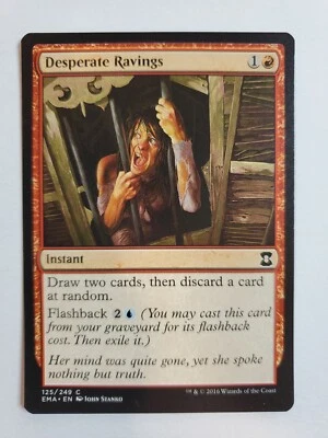 MTG Magic The Gathering Card Desperate RavingsInstant Red Eternal Masters - Image 1 of 2