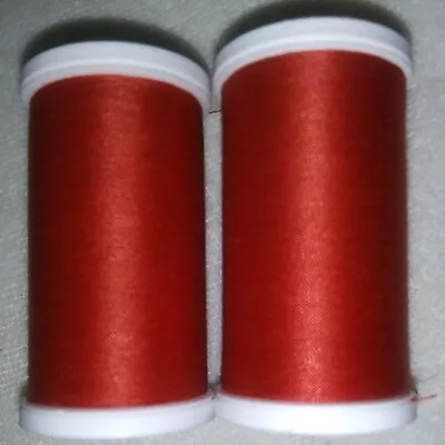 Coats & Clark XP All Purpose Sewing Thread Lot 2 spools 500 yd  RED - Image 1 of 2