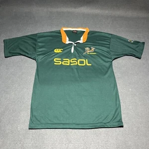 Canterbury Rugby South Africa Rugby Jersey Size Medium Sasol Green - Picture 1 of 8