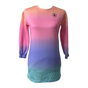 Girl’s Medium Pajama Shirt Converse Multicolor Gradient Crewneck Sleep - Picture 1 of 11