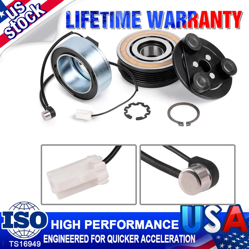 A/C AC Compressor Clutch Kit For MAZDA 3 2004-2009 MAZDA 5 2006-2009 2.0L 2.3L - Imagem 1 de 4