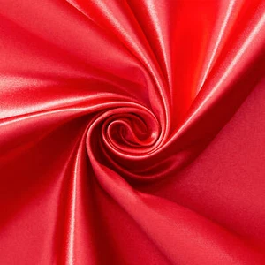 Bridal Satin Chameuse 160 GSM  60/61 Inch Silky Polyester Fabric By The Yard - Picture 1 of 28