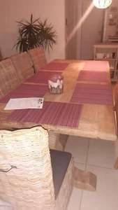 esstisch massiv 220 x 100 cm, Ulme, NP 1295 €, für 595 € an Selbstabholer - Bild 1 von 1