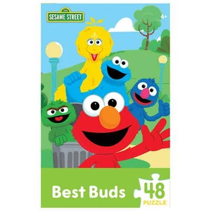 Sesame Street Best Buds 48 Pieces Interlocking Jigsaw Puzzle for Kids - Picture 1 of 5