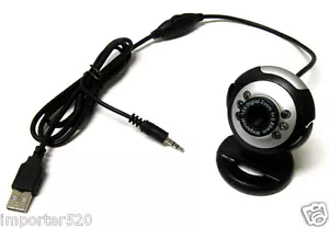 USB 50.0 M 6-LED Webcam Web Cam Camera With Built-in Mic for Laptop Desktop PC - Picture 1 of 1