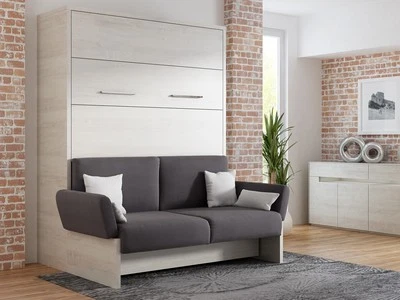 Schrankbett / Wandbett/Klappbett- Sofa WBS 1 Soft - 160 x 200 cm Cascina Pinie - Bild 1 von 4