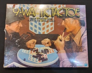 9-WAY TIC TAC TOE Vintage Board Game by Kenner - CIB Complete - Picture 1 of 9