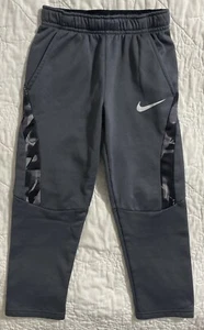 Child Nike Dri-Fit Fleece Lined Open Hem Athletic Pant, Medium (6), Gray - Picture 1 of 3