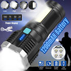 COB+LED Lantern Flashlight Super Bright Rechargeable Tactical Torch Camping Lamp