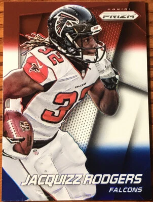 2014 Panini Prizm Prizms Red White & Blue Jacquizz Rodgers #177 Atlanta Falcons - Image 1 of 2