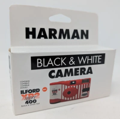 Ilford XP2 Super Single Use Disposible Camera - 27 exp - Black & White Film - Image 1 of 4