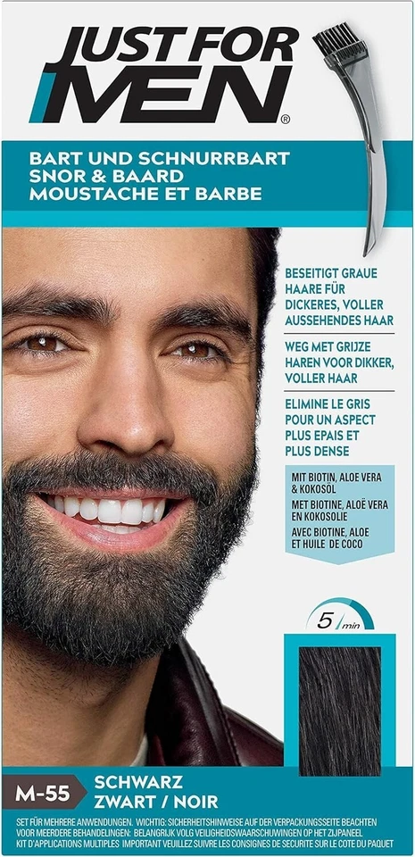 Just For Men Formule, Barbe Noir, Coloration Moustache Et Barbe Homme - Photo 1/4