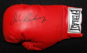 Guante de Boxeo Iran Barkley Boxer Firmado Rojo Everlast Autenticado JSA - Imagen 1 de 4
