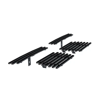 Combo de rejilla de billet de acero inoxidable negro para Chevy Silverado 1500/2500 2003-2006 Foto 1 de 4