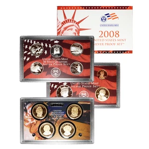 2008-S U.S. Silver Proof Set - Picture 1 of 3