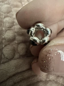 Original Pandora Moments Roter Granat Cabochon Zwischenring 790538GR - Bild 1 von 5