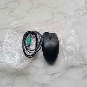 PS/2 Computer Laptap PC Mouse Model MI-1, VPR MATRIX NEW BLACK Home Or Office - Picture 1 of 7