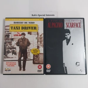 Taxi Driver 1976 DVD + Scarface 1983 2 Disc Special Edition DVD Gangster Film - Picture 1 of 15