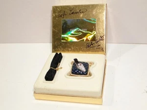 Estee Lauder Beautiful Magic Slipper Solid Perfume in Box Signed Evelyn Lauder - Picture 1 of 5