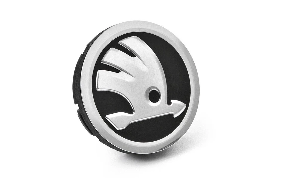 Original Skoda 4x Radnabenabdeckung Felgendeckel Nabendeckel Radkappen 5E3071213 - Bild 1 von 1