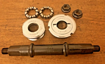 NOS Vintage Hatta/Shimano Triple Bottom Bracket, English Thread, 121mm, Unused - Image 1 of 4