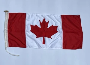 Canada Canadian Flag Hand Made Ensign Of Liverpool Naval Boat 70 cm Vintage - Picture 1 of 8