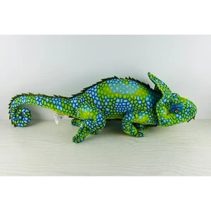 Adventure Planet Chameleon Plush Toy - 28in Green & Blue Stuffed Animal - Picture 1 of 9