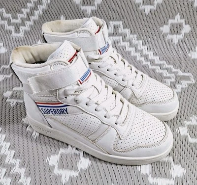 Tênis Superdry Feminino Urban High Top Reino Unido 5 Óticas Branco Alcance Descontinuado - Imagem 1 de 4