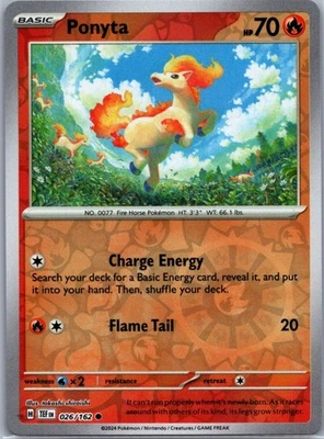 Ponyta, SV05: Temporal Forces, 026/162, Common, NM - Image 1 of 2