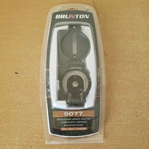 Brunton Lensatic Military Style Sighting Navigation Luminous Compass #9077 New - Picture 1 of 6