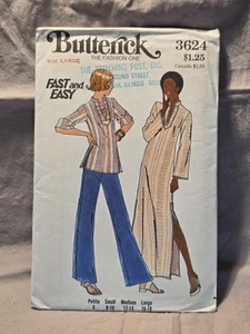 Butterick Pattern #3624 UNCUT Vintage Misses Caftan Top Size Large - Picture 1 of 3