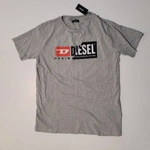 Diesel Size L T-Diego Cuty T-Shirt Heather Gray with Logo - Men's NWT - Picture 1 of 12