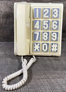 Vintage AT&T PL3004P Big Button Phone 1987 Works - Picture 1 of 4