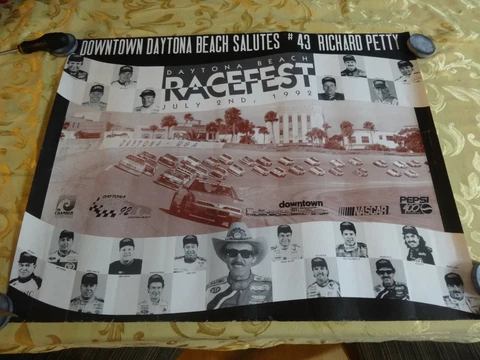 Daytona Beach Salutes # 43 - Richard Petty - July 2, 1992 - Race Fest - Poster Cover