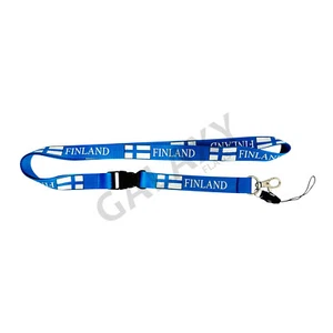 Finland Lanyard / Finland Flag Lanyard - Picture 1 of 4