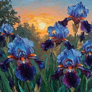 Iris  |  Mint  By Michelle Decoupage Paper - Picture 1 of 2