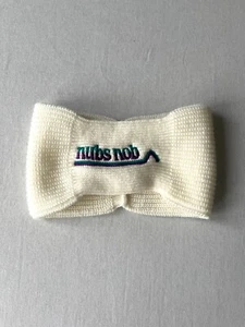 Vintage Nubs Nob Ski Resort Youth Girls Knit Headband Ear Warmer Beige/Cream - Picture 1 of 2