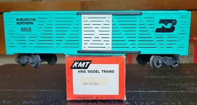 KMT, Kris Model Trains, Burlington Northern Stock Car, BN #3012, W/BOX. (F53) - Image 1 of 4