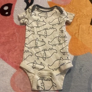 Gerber Infant Baby Boy Outfit 0-3 Months Bodysuit Onesie Dinosaur Dino Dinosaurs - Picture 1 of 15