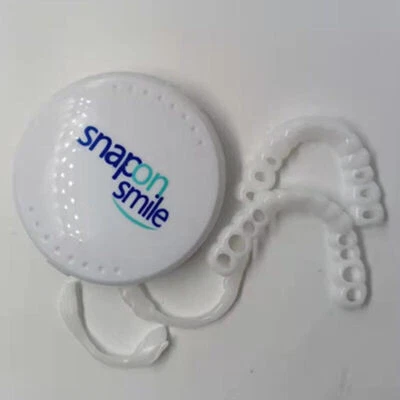 Snap On False Teeth Upper + Lower Dental Instant Veneers Dentures Tooth Cover
