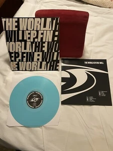 ATEEZ. The World EP. Fin Will Album +poster Aquamarine Vinyl Excellent Condition - Picture 1 of 6