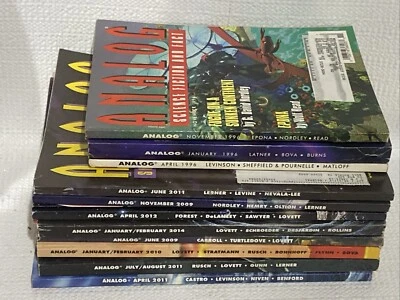 Lot 11 Analog - Science Fiction And Science Fact Books Magazines. E22 - Image 1 of 4