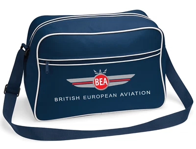 New Customiseable Retro Vintage Design BEA Airline Flight Travel Shoulder Bag - Image 1 of 3